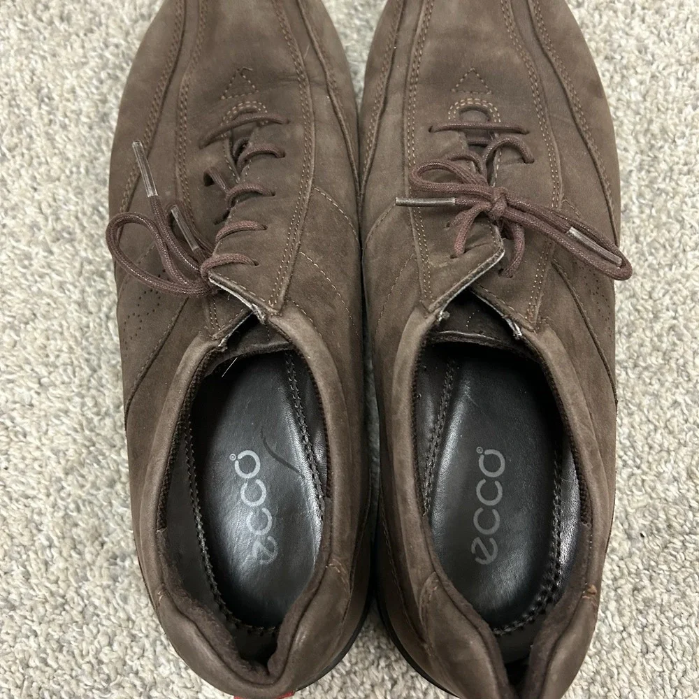 ECCO Women's Shoes‎ Size 39 EUR 10 - 10.5 US Nubuck Brown Leather Comfort